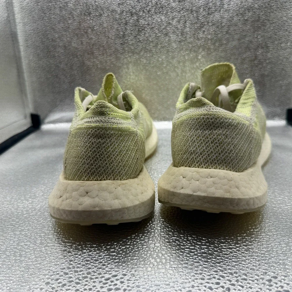 Size 11 Adidas Pureboost Go Running Shoes Mens Lime Green Excellent D97423
